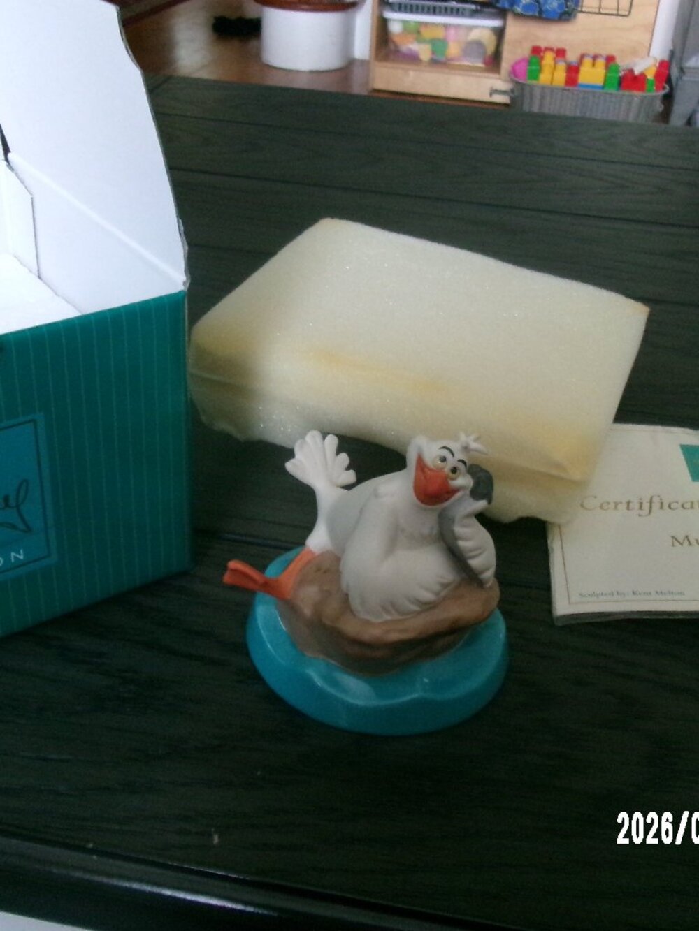 Walt Disney Classics -Scuttle (WDCS Sculpture Only)-New in Box w/COA #4003075